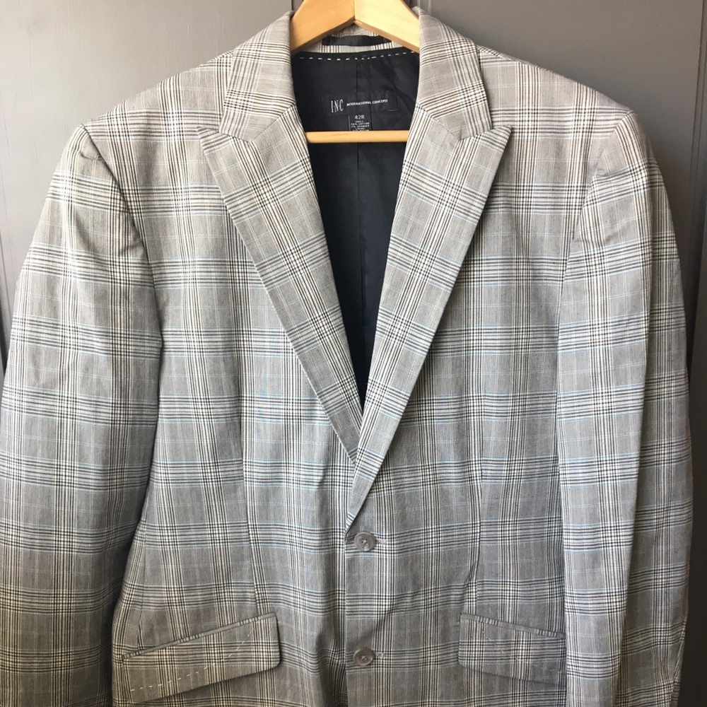 INC Men’s Plaid Sport Coat